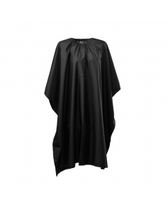 Cape for hair dyeing and cutting, black