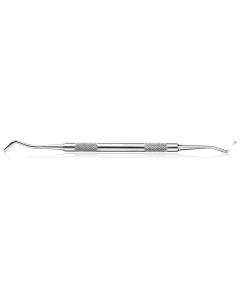 Double-sided manicure curette for cuticle pushing