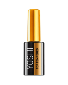 Ilgalaikio UV/LED hibridinio nagų lako topas TOP TEMPERED 10 ml