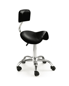 Kosmetologinė kėdė balnas su atlošu 82-97 cm