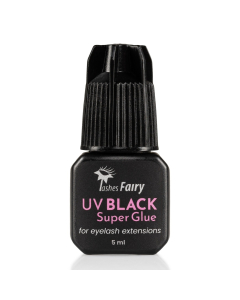 LashesFairy LED UV klijai Black Super Glue 5 ml