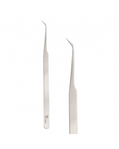 LashesFairy Volume45 ANGLED tweezers 14 cm