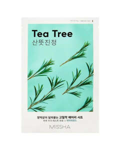 MISSHA lakštinė veido kaukė su arbatmedžių aliejumi Airy Fit Tea Tree 19 g