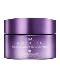 MISSHA stangrinantis veido kremas Time Revolution Night Repair Ampoule Cream 5X 50 ml