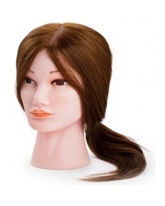 Female mannequin head with 35-40 cm hair
