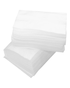 Neaustinės vienkartinės baltos servetėlės veidui 25x20 cm 100 vnt.
