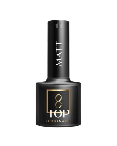 OCHO NAILS nenuvalomas ilgalaikio hibridinio nagų lako topas 111 MATT 5 g