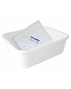 SNB plastic pedicure tub white color with 20 disposable bags 