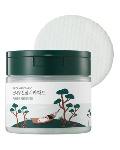 Round Lab raminantys veido toniko padeliai Pine Calming Cica Pad 50 vnt.