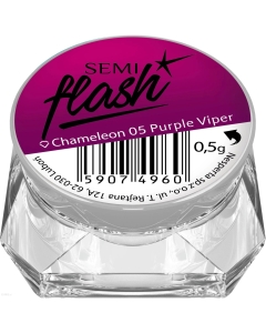 blizgis nagų dailei SemiFlash 05 Purple Viper 0.5 g