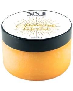 SNB blizgesį suteikiantis kūno šveitiklis Shimmering Body Scrub 250 ml