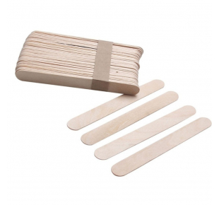 Wooden spatulas for depilation of the facial area MINI 9.2 x 0.9 cm 100 pcs.