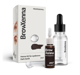 Antakių dažai BrowXenna BROWN Nr. 107 Dark Earth 10 ml