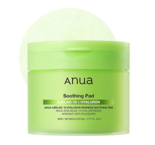Anua veido toniko padeliai Azelaic 10 Hyaluron Redness Soothing Pad 90 vnt.