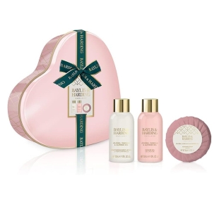 Baylis & Harding kūno priežiūros dovanų rinkinys Jojoba, Vanilla & Almond Oil Tin