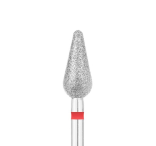 EXO deimantinis frezos antgalis, raudonas RED DROP ROUND 5 mm
