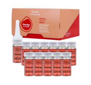 Fanola ampulės nuo plaukų slinkimo Vitamins Energizing Lotion 12x10 ml