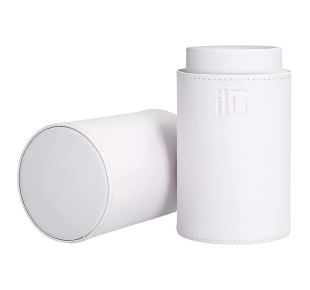 ILŪ baltas dėklas makiažo šepetėliams MakeUp Brush Tube
