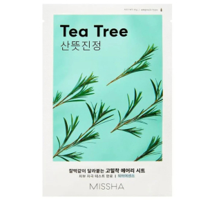 MISSHA lakštinė veido kaukė su arbatmedžių aliejumi Airy Fit Tea Tree 19 g