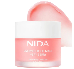 NIDA naktinė lūpų kaukė Overnight Lip Mask Very Berry 20 g