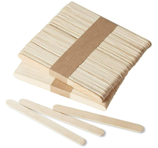 PANW medinės mentelės depiliacijai MINI LONG 13 x 1 cm 100 vnt.