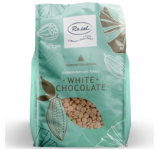 Ro.ial vaškas granulėmis WHITE CHOCOLATE 1 kg