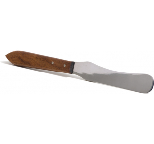 Stainless steel spatula narrower with 21 cm curve