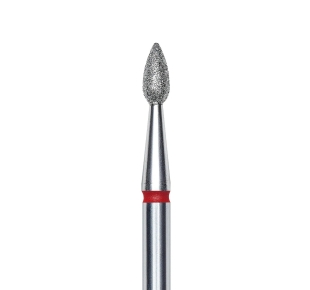 STALEKS deimantinis frezos antgalis liepsnelė, raudonas EXPERT 2.3/5 mm
